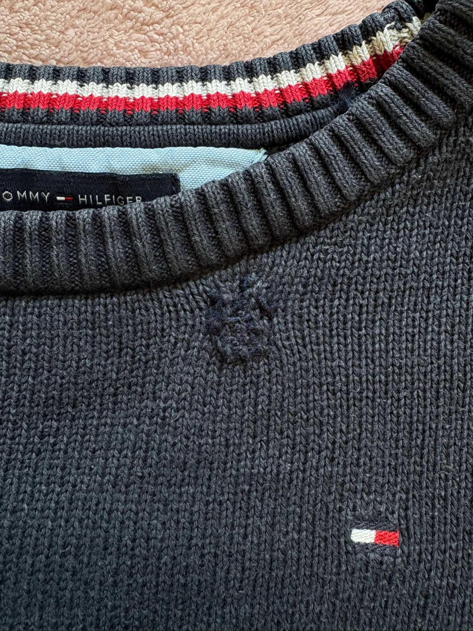 Jasje jongen 4/5 jaar marineblauw Tommy Hilfiger 100 % katoen – photo 3